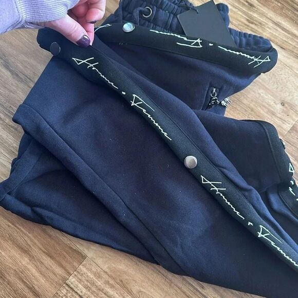 Homme + Femme Signature Track Pants Black Size M NWT - Picture 9 of 9